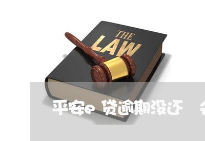 平安e贷逾期没还 会怎样 平安e贷逾期没还 会怎样
